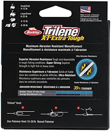Berkley Trilene® XT®, ירוק נמוך-עורי, 25lb | 11.3 קג, 250YD | קו דיג מונופילמנט 228 מ ', מתאים לסביבות